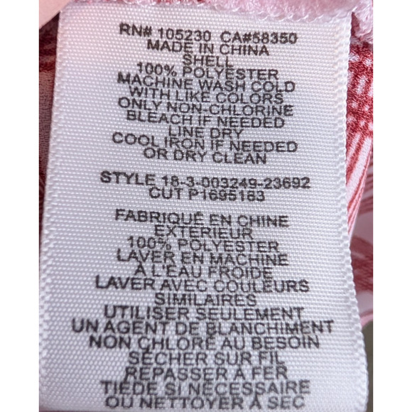 Joie Nepal Red Plaid Windowpane Sheer Blouse French Girl Cottage Chic Size Small - Picture 7 of 8